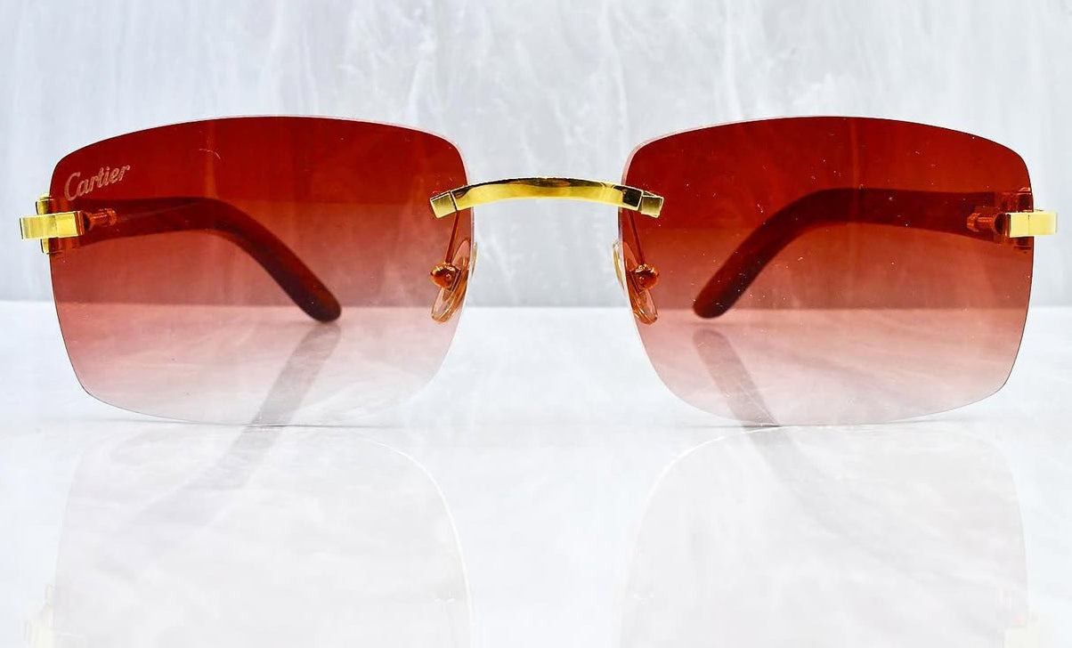 Pre-Owned Wood Frame Gold Rose Gradient