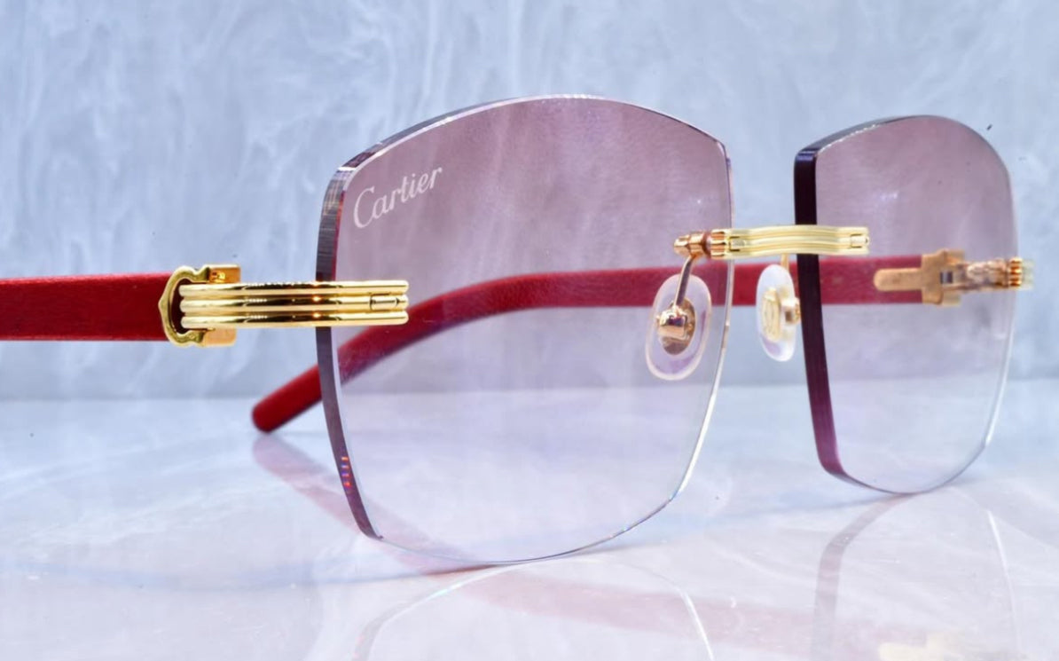 Pre-Owned Premiere Frame Sunglasses Rose Blush Gradient