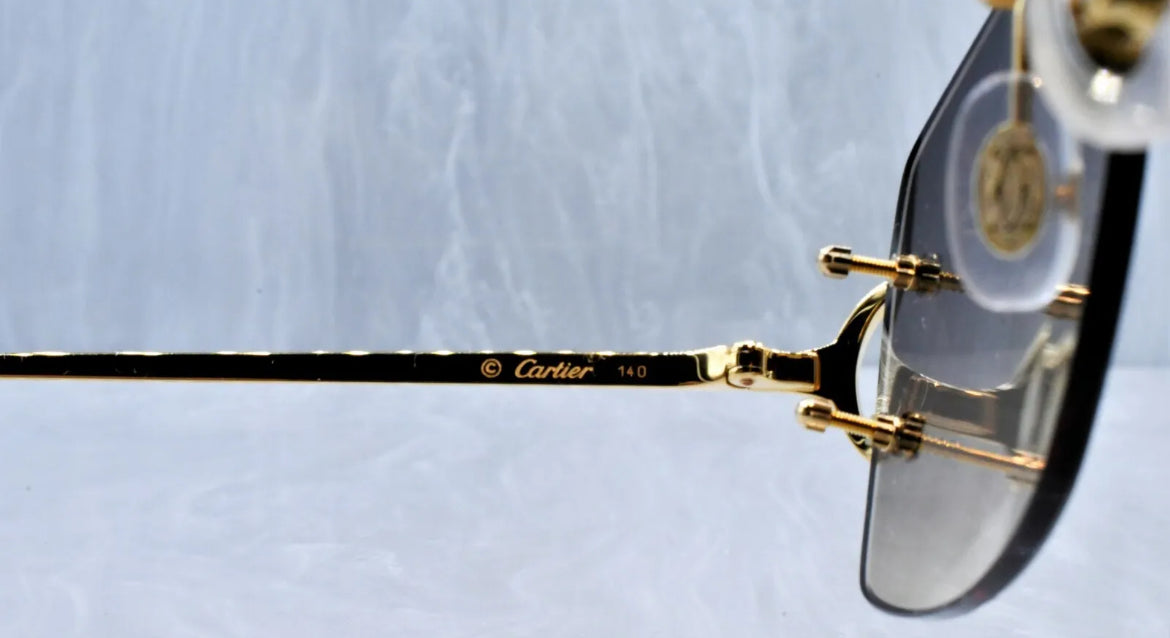 Pre-Owned Cartier C-Decor Sunglasses Smoke Gradient