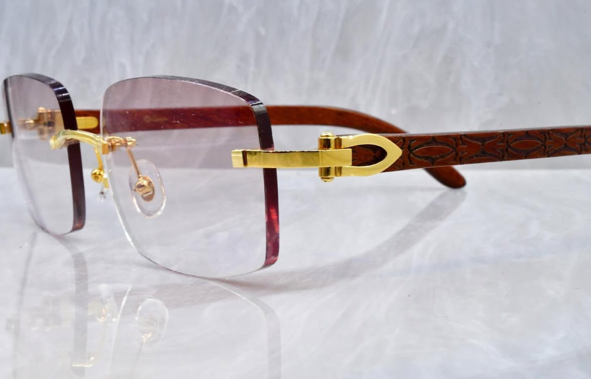 Pre-Owned Wood Bubinga Frame Champagne Gradient